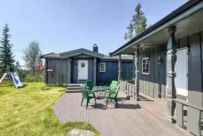 Image de Belle maison à Sjusjøen avec sauna