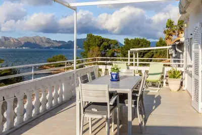 Image de Appartement vue sur la mer à Alcúdia et balcon