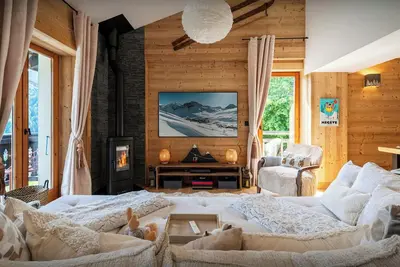 Image de Chalet Belle Source B - Séjour cosy pour 6 à 12km de Megève - Ovo Network