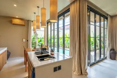 Image de Stylish 2br Pererenan-Canggu villa. Pool, kitchen, Ac, living room in great area