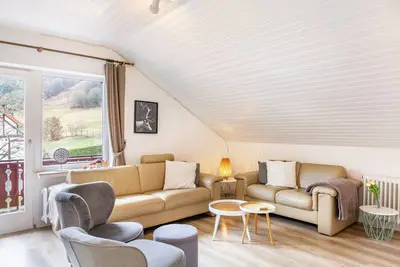 Image de Appartement 'Sonnentraum' avec vue sur la montagne, terrasse commune et Wi-Fi