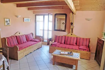 Image de Centre station, 2ème étage, balcon, parking, télévision, casier à ski, 90m², Valloire