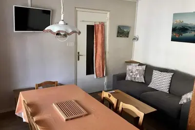 Image de À 90m des pistes de ski, 1er étage, balcon, parking, télévision, casier à ski, 40m², Valloire