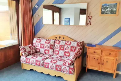Image de 50m du centre station, 4ème étage, vue montagne, balcon, télévision, 40m², Les 2 Alpes