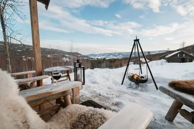 Image de Cabane à la station de ski de Norefjell, belle vue