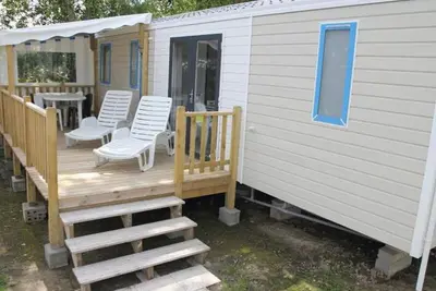 Image de Mobil home 32m² avec Terrasse pour 6 personnes