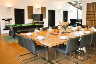 Image de Apartment WeserWaldGlück - New in Wesertal for 10 pers. with pool table & barbecue area