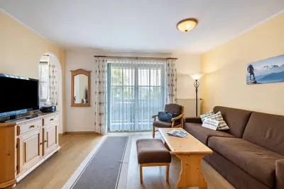 Image de Appartement 'Brünnstein- N° 61' avec vue sur la montagne, piscine commune et sauna