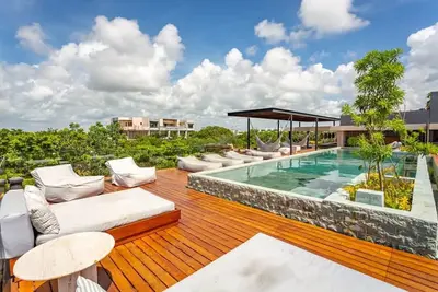 Image de Jungle King Studio with Private Pool in Aldea Zama