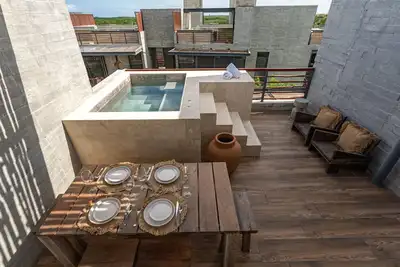 Image de Cenote Penthouse | Private Roof & Pool | Bbq | Gym