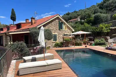 Image de Villa, tradition and design, Riviera Ligure/Costa Azzurra, Spa swimming pool sauna hydro