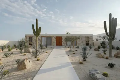 Image de Stunning New Beachfront Villa, staff available upon request