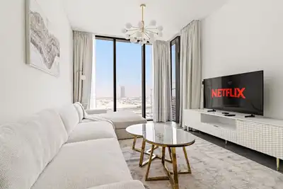 Modern 2 Br with Pool View in Sobha Hartland
