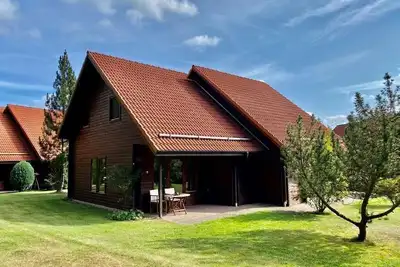 Image de Has-50 - Wooden holiday home with covered terrace - Holiday home in the
