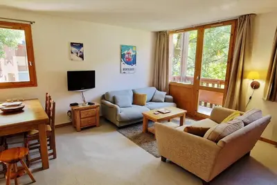 Image de À 100m des pistes de ski, 2ème étage, vue village, balcon, télévision, 60m², Montalbert