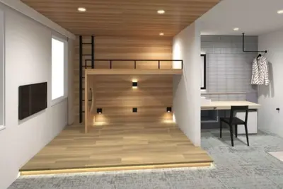 Image de Accommodates 4 people Loft Suite Casual Modern  / Kure Hiroshima