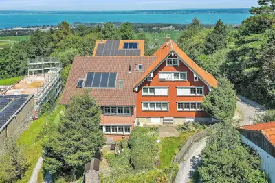Image de traditionelles Appenzeller Haus mit atemberaubender Bodenseesicht