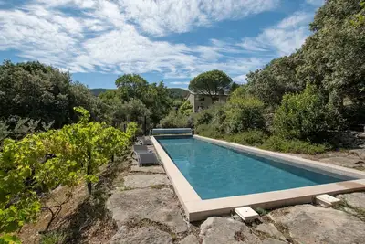 Image de Villa 'L'Elzède 4 personne' avec vue sur les montagnes, piscine privée et Wi-Fi