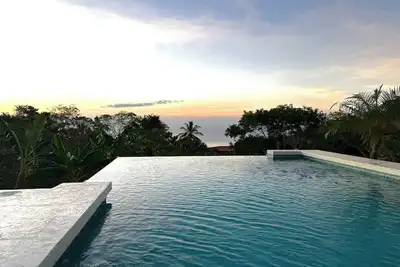 Costa Rica dream: ocean view, infinity pool, surrounded by nature