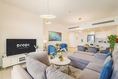 Image de Chic 2br + Maid | Steps from Burj Al Arab, Mjl