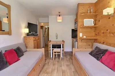 Image de Studio rénové skis aux pieds, 4 pers, Méribel