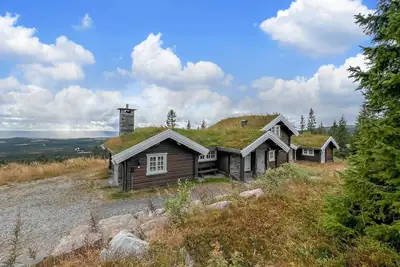 Image de Belle maison à Lillehammer avec vue sur la montagne