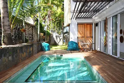 Image de Villa la Pelouse /piscine – Villa en bord de mer à Trou d’Eau Douce, Île Maurice