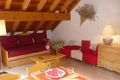 Image de Balcon, parking, télévision, casier à ski, 65m², Valloire