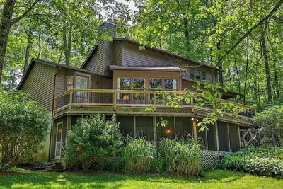 Luxury home where the clouds touch the trees.