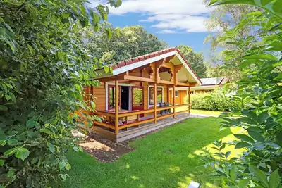 Image de Comfortable 6-person bungalow with dishwasher, washing machine, and covered veranda near Gramsbergen at lively park ’t Hooge Holt.