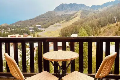 Image de Appartement familial lumineux avec vue au pied des pistes  - 6 couchages