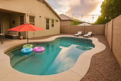 Image de Charming 3-bedroom house with office, pool and gym in beautiful Waddell