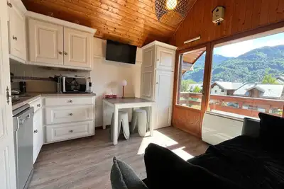 Image de Studio cosy au centre de Samoëns avec balcon