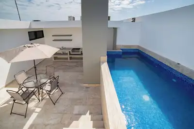 Image de Breathtaking 2br Penthouse Private Pool close to Beach, with gym and amenities