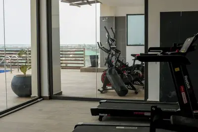 Image de 2-bedroom corporate apartment in brilliant Accra with Ac, fitness room