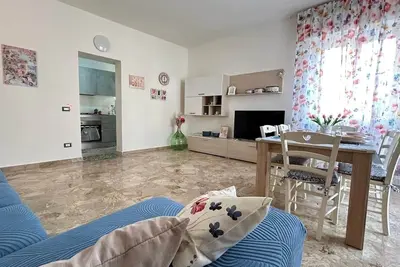 In the blue painted pink