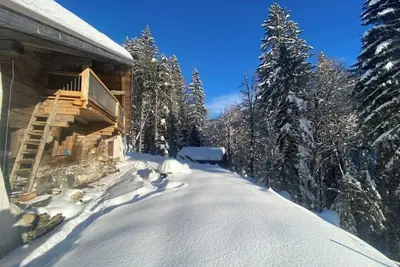 Image de Chalet familial 10 personnes en pleine forêt. Col des Aravis. 2 km des pistes