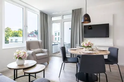 Image de Modern vacation home in Travemünde - balcony, wellness and sea in sight