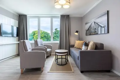 Image de Beachfront apartment with wellness area and covered balcony for up to 6 guests