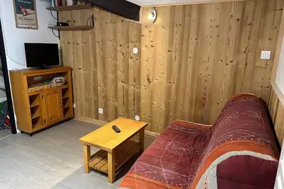 Image de Super studio 4 pers avec balcon et vue montagne