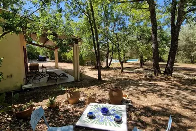 Image de nid ressourçant foret avec piscine tennis pétanque privatifs