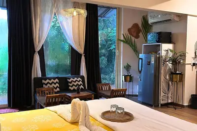Image de Lush by Boho Vacations- Arpora Forest Facing Studio With Swimming Pool & Kitchen