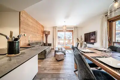 Image de Mas De Joux Plane 202 Meilleur emplacement de Morzine, à côté de l'école de ski et des pistes