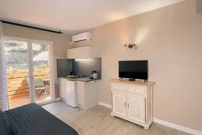 Image de Studio avec vue montagne