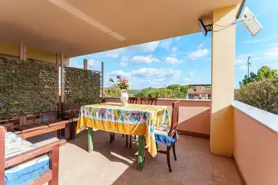 Image de Maison de vacances 'Sa Burrida Mare' avec vue sur la mer, Wi-Fi et climatisation