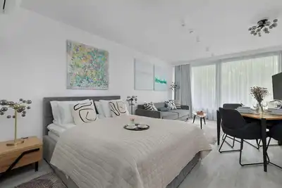 Image de Sea&Lake Mielno | Unique Studio for a Family Holiday by the Sea | Balcony & Park