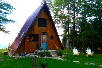 A-Frame Cabin on Lake Michigan