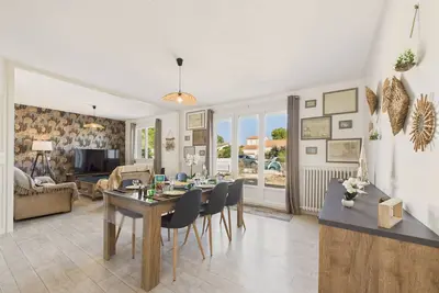 Image de 800 m de la plage - Maison pour 6 avec jardin