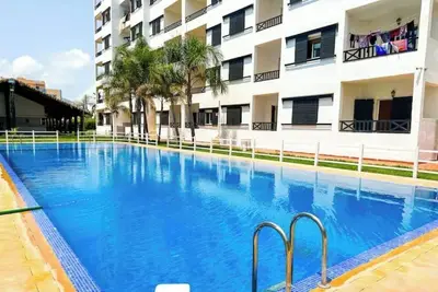 Image de Luxurious Scandinavian-style, pool & play area