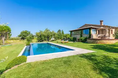 Image de Maison de vacances privée avec climatisation, Wifi, piscine privée, patio, vue panoramique